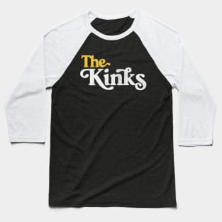 The Kinks  / Retro Faded Style Baseball T-Shirt